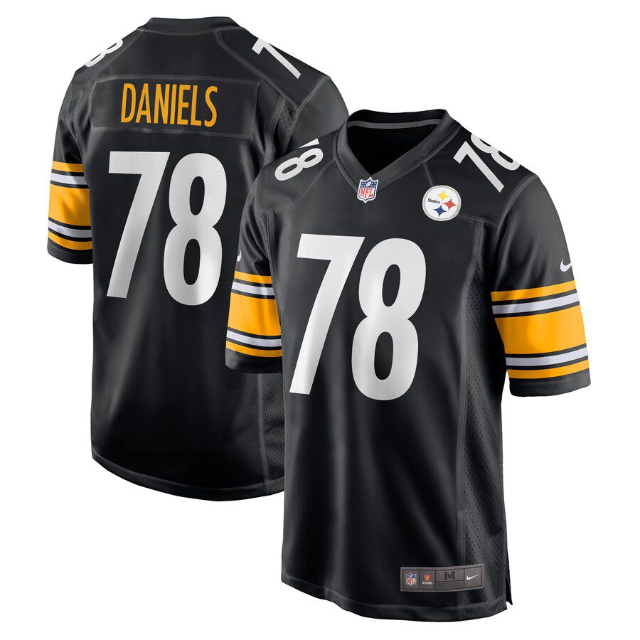 Men Pittsburgh Steelers #78 James Daniels Nike Black Game Player NFL Jersey